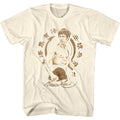 Natural Bruce Lee t-shirt featuring Bruce Lee JKD symbol Jeet Kune Do design