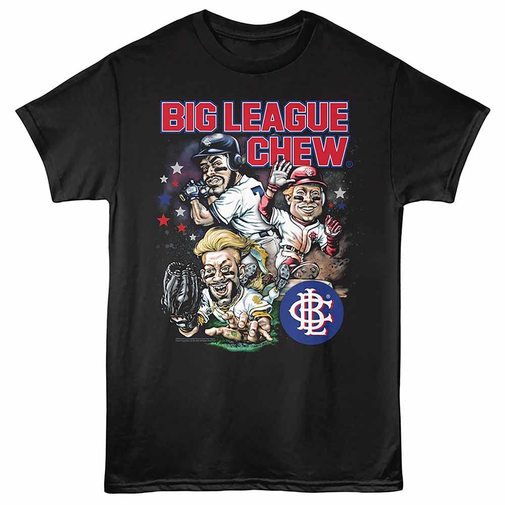 Black Big League Chew t-shirt featuring a Star Work design