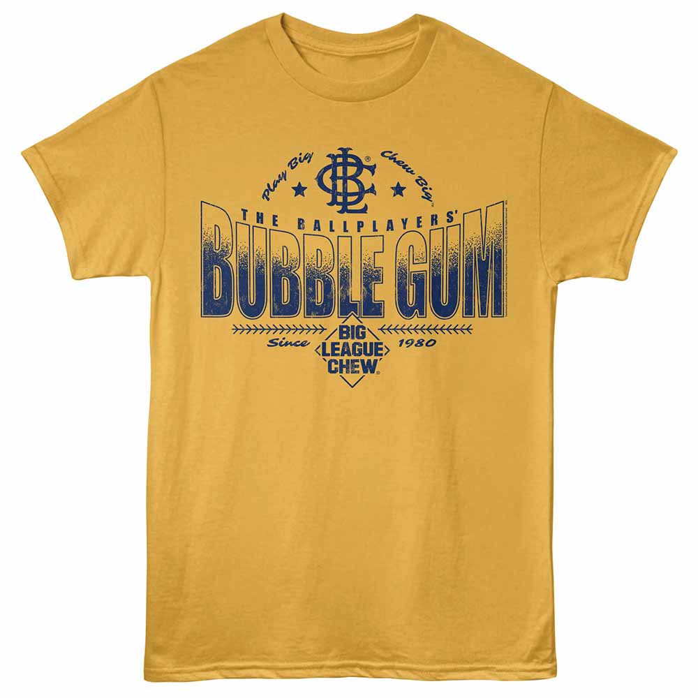Ginger orange Big League Chew t-shirt featuring a Typography design