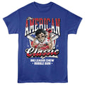 Royal blue Big League Chew t-shirt featuring Big League Chew American Classic patriotic design
