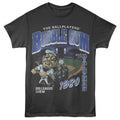 Smoke gray Big League Chew t-shirt featuring Big League Chew Baseball Field design