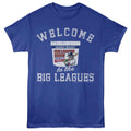 Royal blue Big League Chew t-shirt featuring Big League Chew Welcome design
