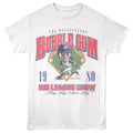 White Big League Chew t-shirt featuring Big League Chew Running And Field design