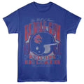 Royal blue Big League Chew t-shirt featuring Big League Chew Batter Helmet design