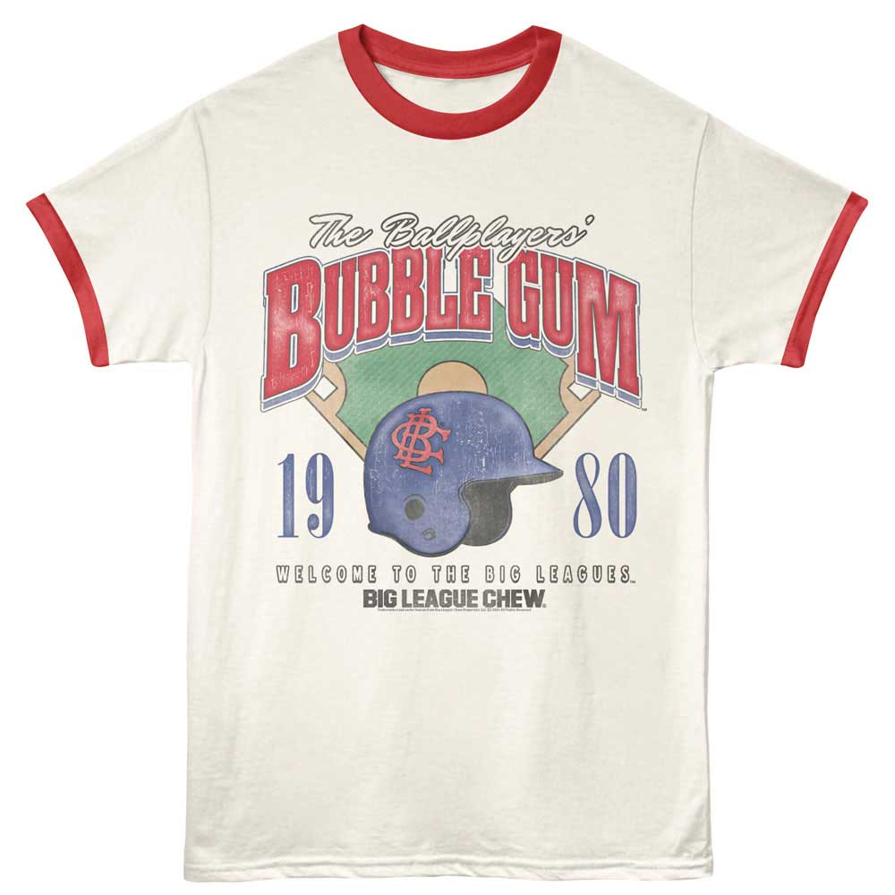 Big League Chew Ringer T-Shirt - Blc Helmet And Diamond