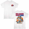 White Big League Chew t-shirt featuring a Outta Here design