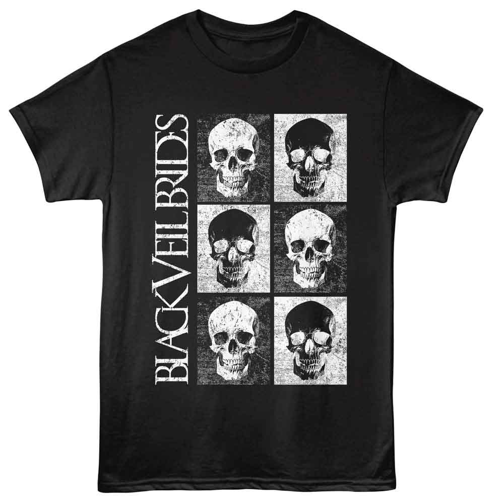 Black Black Veil Brides t-shirt featuring Black Veil Brides Skulls gothic design