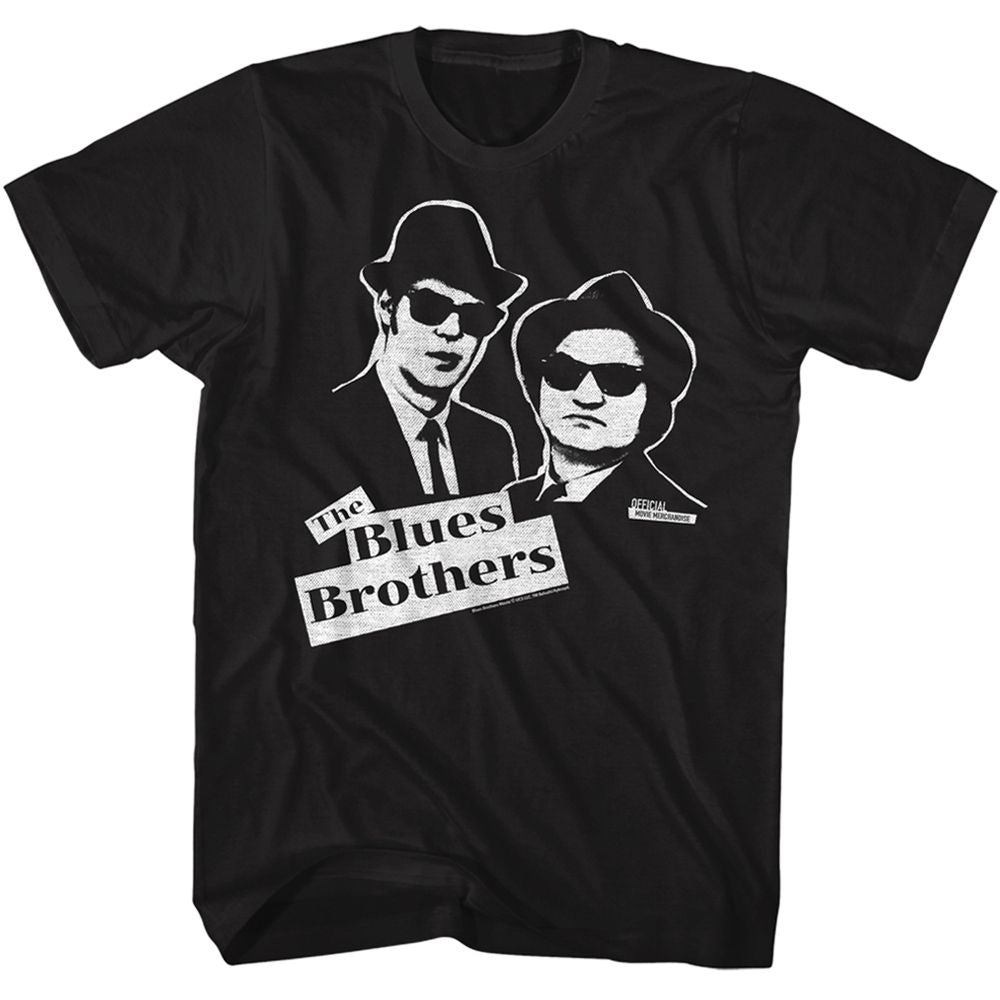 Black The Blues Brothers t-shirt featuring The Blues Brothers Blues Bros design