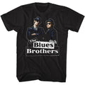 Black The Blues Brothers t-shirt featuring The Blues Brothers New Blue design