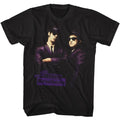 Black The Blues Brothers t-shirt featuring The Blues Brothers Placards concert design