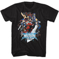 Black BlazBlue t-shirt featuring BlazBlue Calamity Trigger 2008 original game design