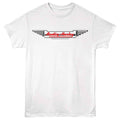 White British Motor Heritage t-shirt featuring British Motor Heritage Austin Healey Wings logo design