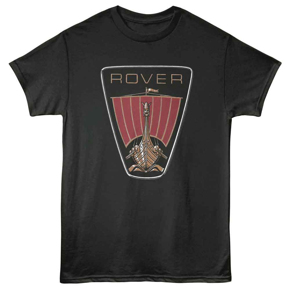 Smoke gray British Motor Heritage t-shirt featuring British Motor Heritage Rover logo design