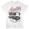 White British Motor Heritage t-shirt featuring British Motor Heritage Austin Healey 3000 design