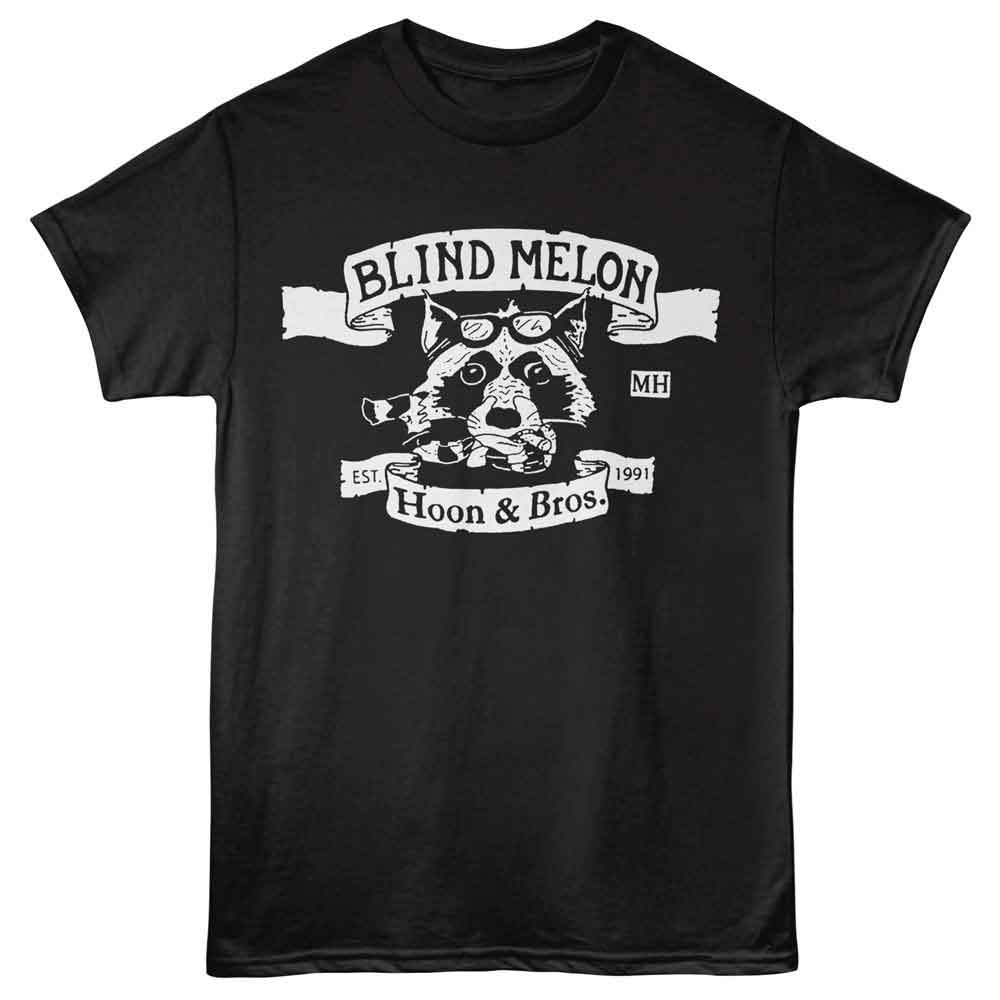 Black Blind Melon t-shirt featuring Blind Melon Shannon Hoon Raccoon design