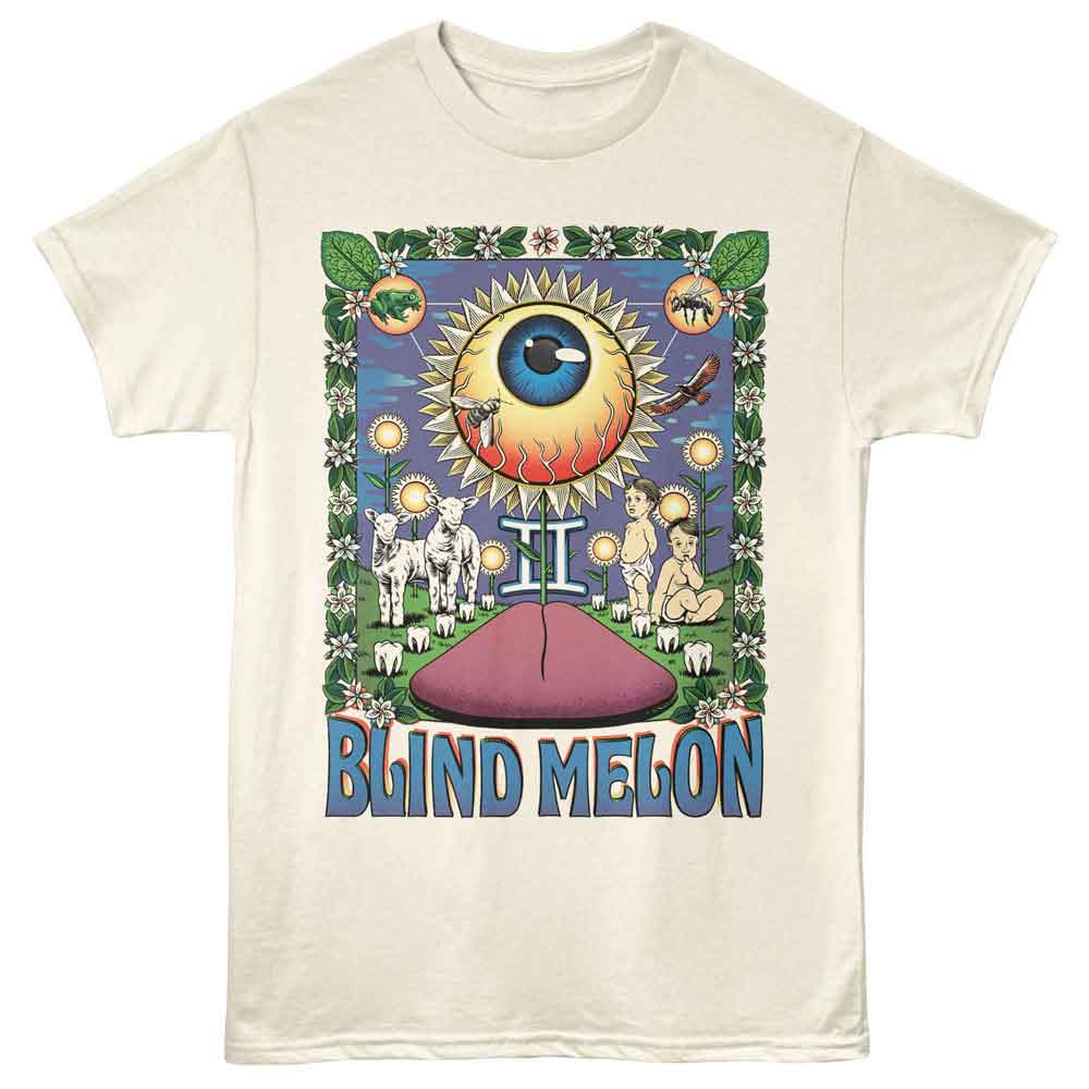 Natural Blind Melon t-shirt featuring Blind Melon Sunflower Eye No Rain design