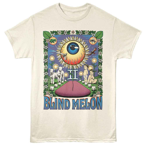 Natural Blind Melon t-shirt featuring Blind Melon Sunflower Eye No Rain design