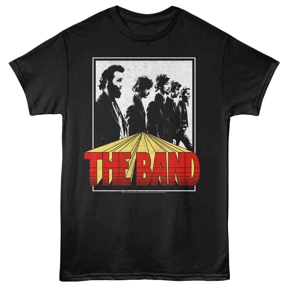 Black The Band t-shirt featuring The Band Rectangle design