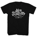 Black Bill & Ted's Excellent Adventure t-shirt featuring Bill and Ted Wyld Stallyns World Tour design