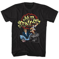 Black Bill & Ted's Excellent Adventure t-shirt featuring Bill and Ted El Stallyns Spanish design