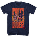Navy Bill & Ted's Excellent Adventure t-shirt featuring Bill and Ted Party Dudes design
