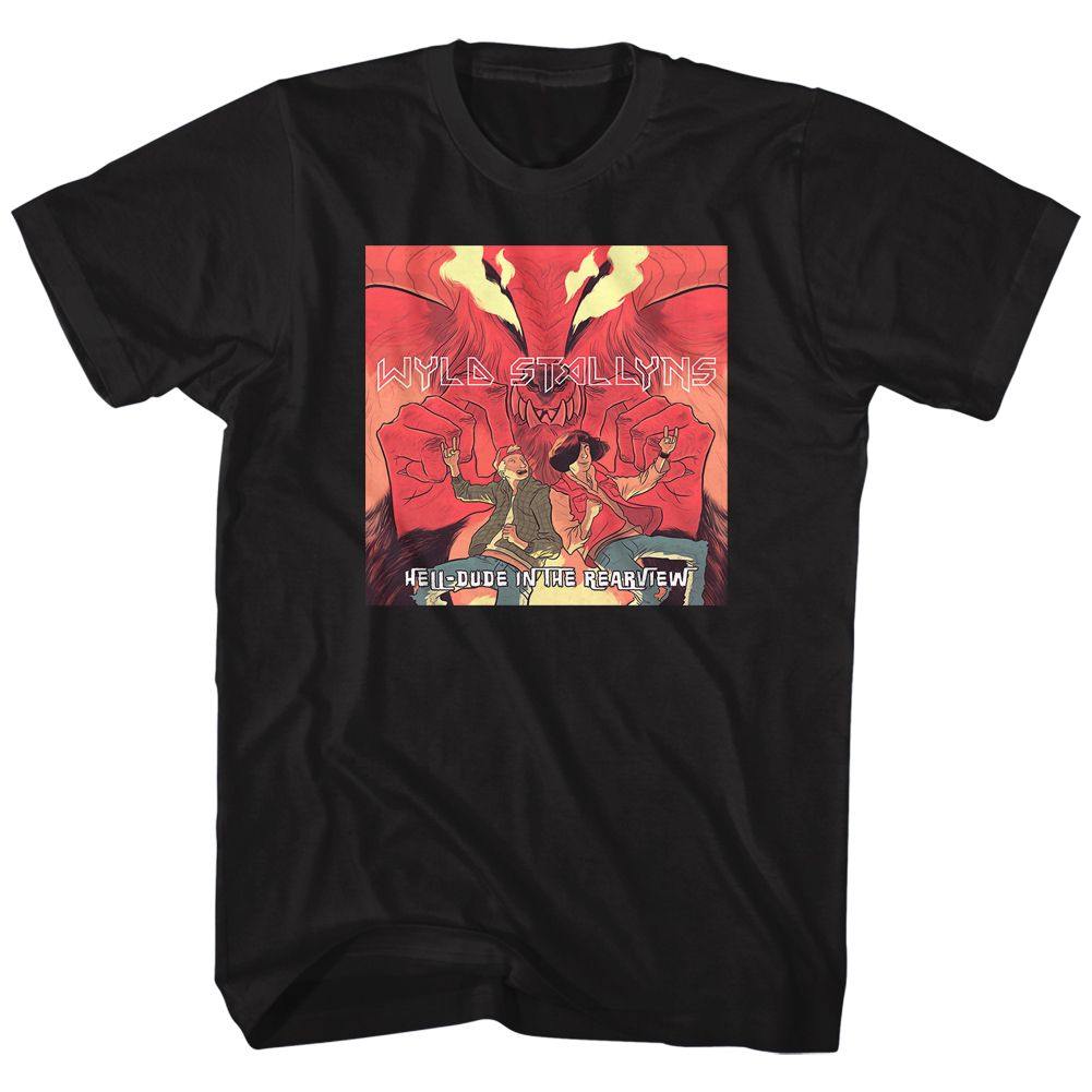 Black Bill & Ted's Excellent Adventure t-shirt featuring Bill and Ted Hell Dude Bogus Journey design