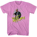Neon purple heather Bill & Ted's Excellent Adventure t-shirt featuring Bill & Ted Gwh comedy design