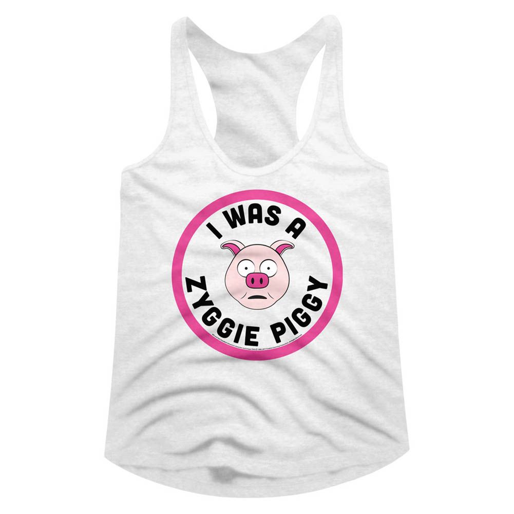 Bill & Ted's Excellent Adventure Ladies Racerback - Zyggie Piggy