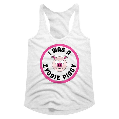 Bill & Ted's Excellent Adventure Ladies Racerback - Zyggie Piggy