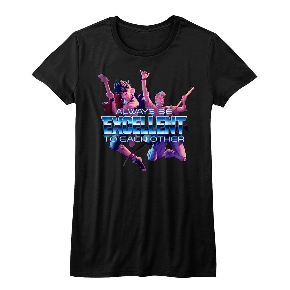 Bill & Ted's Excellent Adventure Ladies T-Shirt - Always Excellent