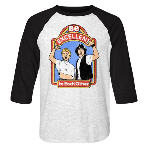 Bill & Ted's Excellent Adventure 3/4 Raglan - Excellent Storybook
