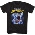 Black Bill & Ted's Excellent Adventure t-shirt featuring Bill and Ted Space Poster design