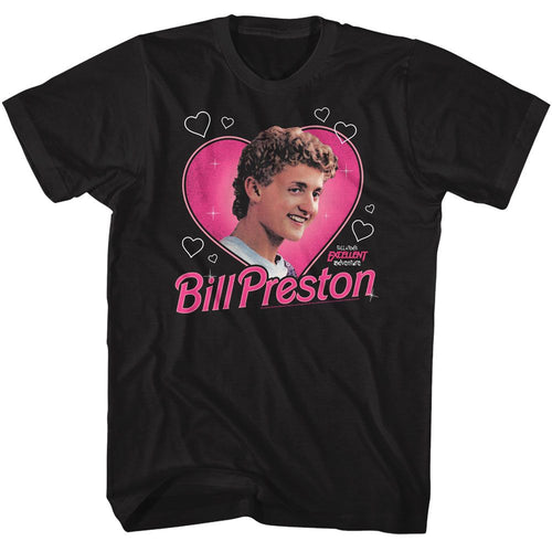Black Bill & Ted's Excellent Adventure t-shirt featuring Bill and Ted Heartthrob Bill Alex Winter design
