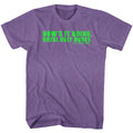 Purple heather Bill & Ted's Excellent Adventure t-shirt featuring Bill & Ted Ugly comedy design