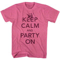 Retro pink heather Bill & Ted's Excellent Adventure t-shirt featuring Bill & Ted Party comedy design