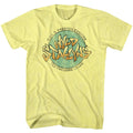 Yellow heather Bill & Ted's Excellent Adventure t-shirt featuring Bill and Ted Wyld Stallyns band design