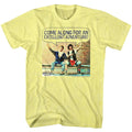 Yellow heather Bill & Ted's Excellent Adventure t-shirt featuring Bill & Ted Come Along comedy design