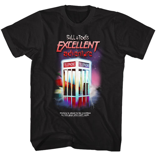 Black Bill & Ted's Excellent Adventure t-shirt featuring Bill & Ted Gcs comedy design
