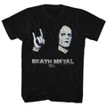 Black Bill & Ted's Excellent Adventure t-shirt featuring Bill & Ted Death Metal comedy design