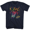 Navy Bill & Ted's Excellent Adventure t-shirt featuring Bill & Ted Space comedy design