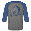 Bill & Ted's Excellent Adventure 3/4 Raglan - Blue Stallion