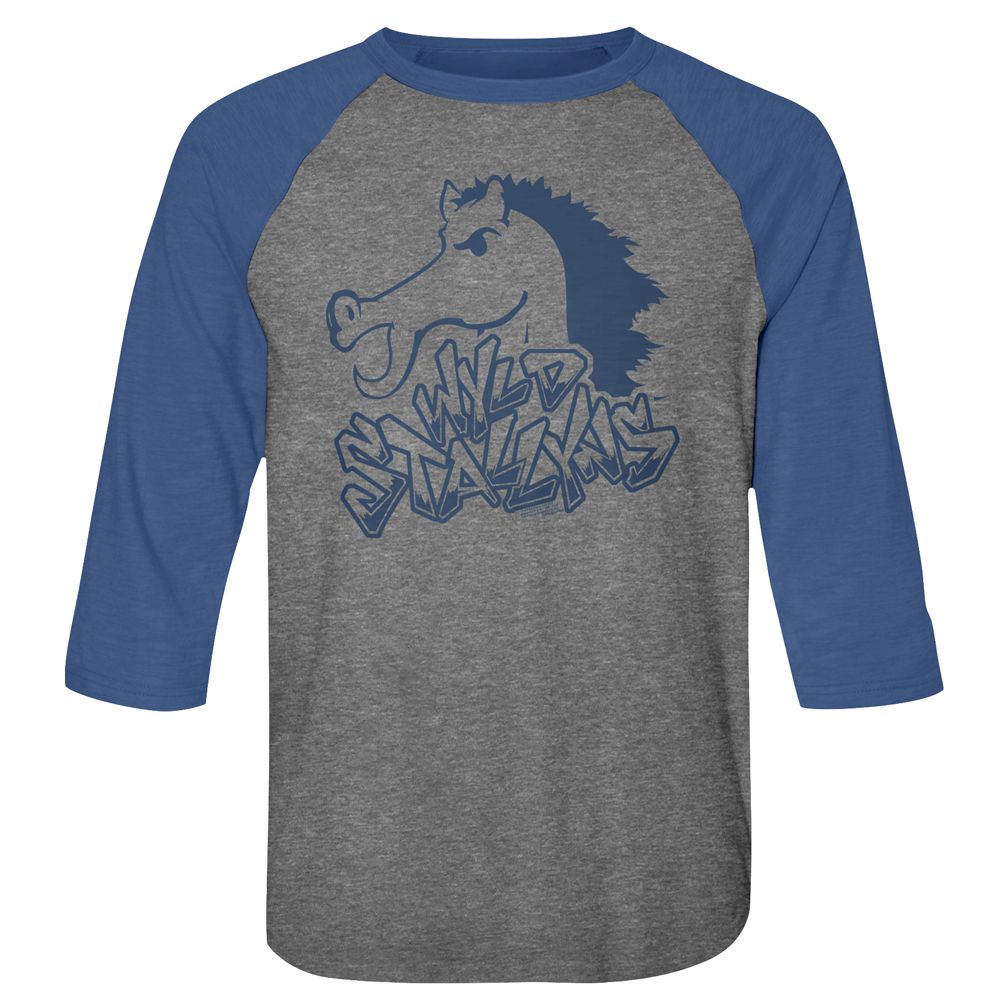 Bill & Ted's Excellent Adventure 3/4 Raglan - Blue Stallion