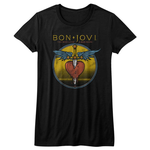 Bon Jovi Ladies T-Shirt - Bad Name
