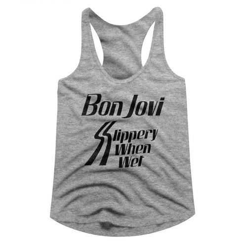 Bon Jovi Ladies Racerback - Slippery When
