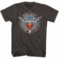 Smoke gray Bon Jovi t-shirt featuring Bon Jovi You Give Love A Bad Name design