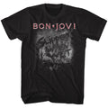Black Bon Jovi t-shirt featuring Bon Jovi More Slippery When Wet design