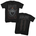 Black Bon Jovi t-shirt featuring Bon Jovi 1993 Keep The Faith Tour front and back design