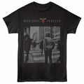 Black Bon Jovi t-shirt featuring a Album Cover design