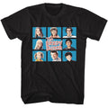 Black The Brady Bunch t-shirt featuring Brady Bunch Intro Boxes nine-square grid design