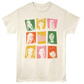 Natural The Brady Bunch t-shirt featuring Brady Bunch Intro Squares multi-color grid design